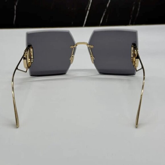 NEW DIOR 30 Montaigne S7U Gold Sunglasses · Full Set with Box - Picture 3 of 9